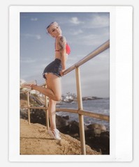 Art pinup bunny model Cheyanne Instax Wide Instant Film Print Fujifilm