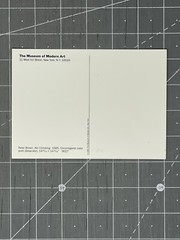 Vintage 1991 MOMA Postcard – Peter Brown – Aki Climbing 1985