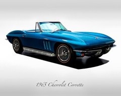Classic Cars – 1965 Chevrolet Corvette in Nassau Blue – Muscle Car
