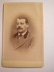 Riedlingen – Man with Beard Glasses – Painter and Photographer Named F.M. Depaul/ CDV
