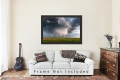 Supercell Thunderstorm Photography Print – Mescocylone in Oklahoma Panhandle