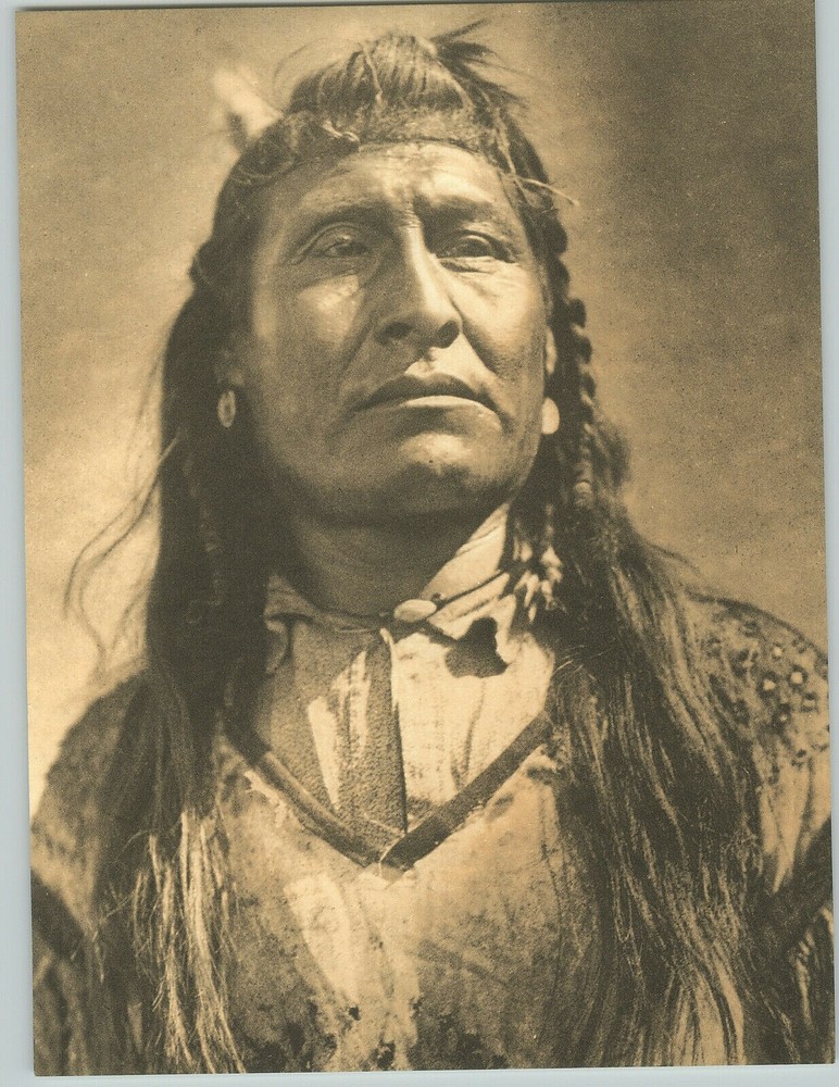 c 1900 1972 Edward Curtis American Indian New Chest Piegan Art Photo 16X20