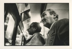 New York City subway scene vintage art photo