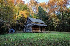 Rustic Cabin Photography Print: Tennessee Great Smoky Mountains Country Photo