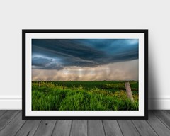 Storm photography print Iowa country landscape wall art picture nature photo