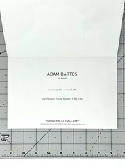 Adam Bartos (b. 1953) Art Announcement Card 2007 – Los Angeles – Manhattan Beach