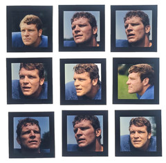 Vtg 60s MIKE CURTIS RC BALTIMORE COLTS PORTRAITS Richard Stacks FOOTBALL NFL