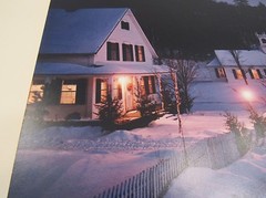 Signed Arthur Griffin photograph Stark, New Hampshire 14″x17″ country snow night