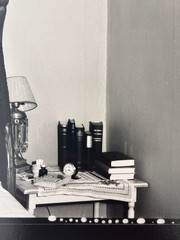 WALKER EVANS Original SIGNED Silver Gelatin «Interior with Headboard» 1933