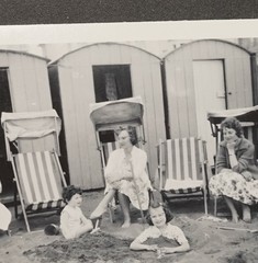Photo View Beach Chair England Portrait Family Children Woman Holiday Travel Pictures