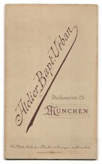 Photograph Bapt. Urban, Munich, Dachauerstrasse 25, mother and son in Bürgerl