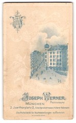 Photograph Joseph Werner, Munich, Isarthorplatz 2, view Munich, view of