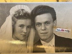 ❤️bundle 10 photos ~40-90s GDR West Germany love wedding fashion happiness moments ~10×14