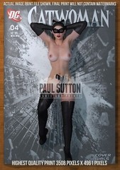 Catwoman SEXY Anne Hathaway TDKR Zoë Kravitz Comic Signed A3 Print Cover Girls