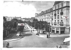 Glass Photo Plate Old Positive Black and White 13×18 cm Vittel Hotel Vosges