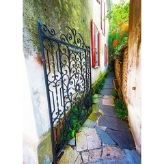 Pirates Courtyard Images Colors of Charleston South Carolina SC Metal Photo