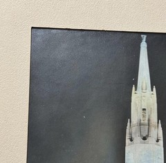 Vintage Tower Of The Sun San Francisco Hand Tinted Night Photograph Framed