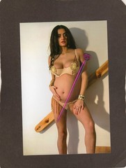 Y27) Photo Woman Art Model Pregnant Woman.