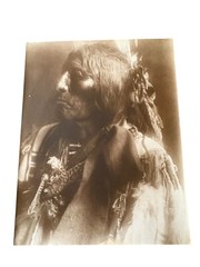 Vintage 11×14 Edward Curtis Reprint The Old Cheyenne Slow Bull Chippewa Ojibwa