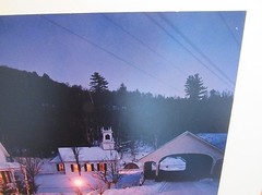 Signed Arthur Griffin photograph Stark, New Hampshire 14″x17″ country snow night
