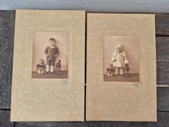 antique children’s photos with toys, 1920s, 1927, antique child’s photos toys
