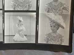 NEWLY FOUND! Hendrickson PHOTO Contact Sheet Proof JULIET PROWSE IN GOWN & HAT