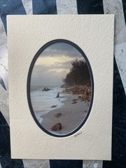 Gamow Beach Photography Signed Art Nature Ocean Sea Beach Seascape Matted 7×5