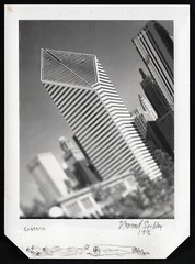 VINCENT SERBIN, Original Polaroid Print, Crain Communications Building, 1996