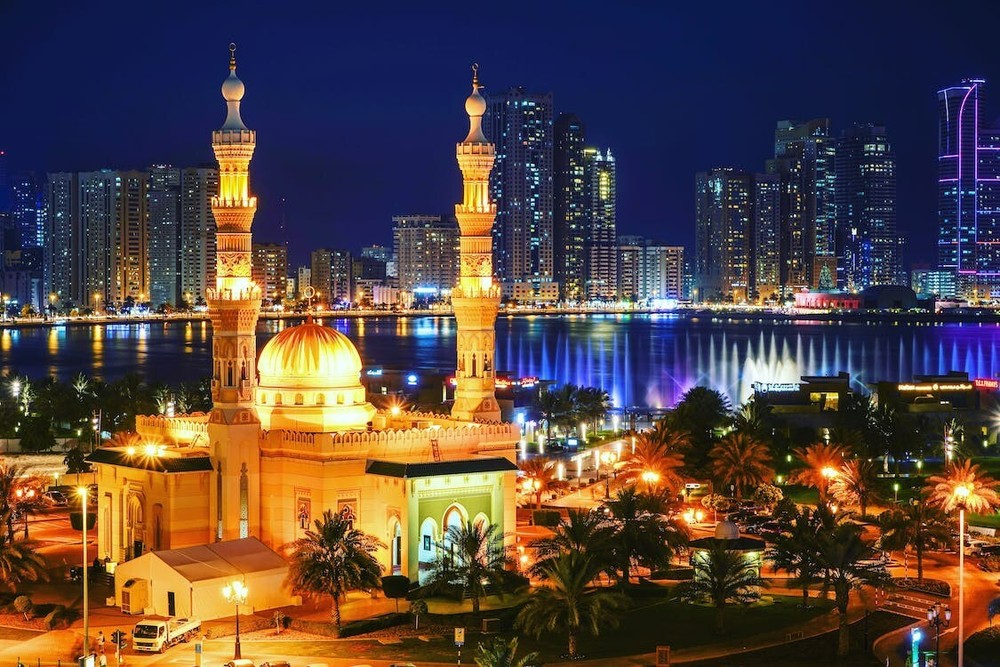 Digital Image Picture Photo Pic Wallpaper Background Water Skyscrapers Temple