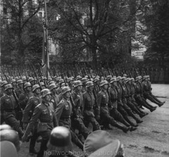 WWII German Troops Parade Warsaw Poland 1939 Photo Reprint Digitally Enhanced