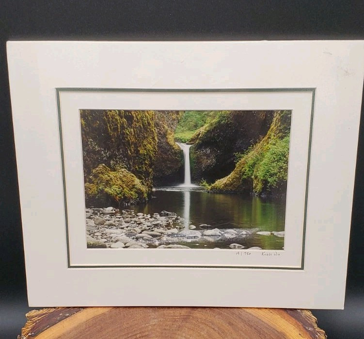 King Wu Matted Photography # Print – PUNCH BOWL FALLS,OR Print 5×7 Matted 9×11