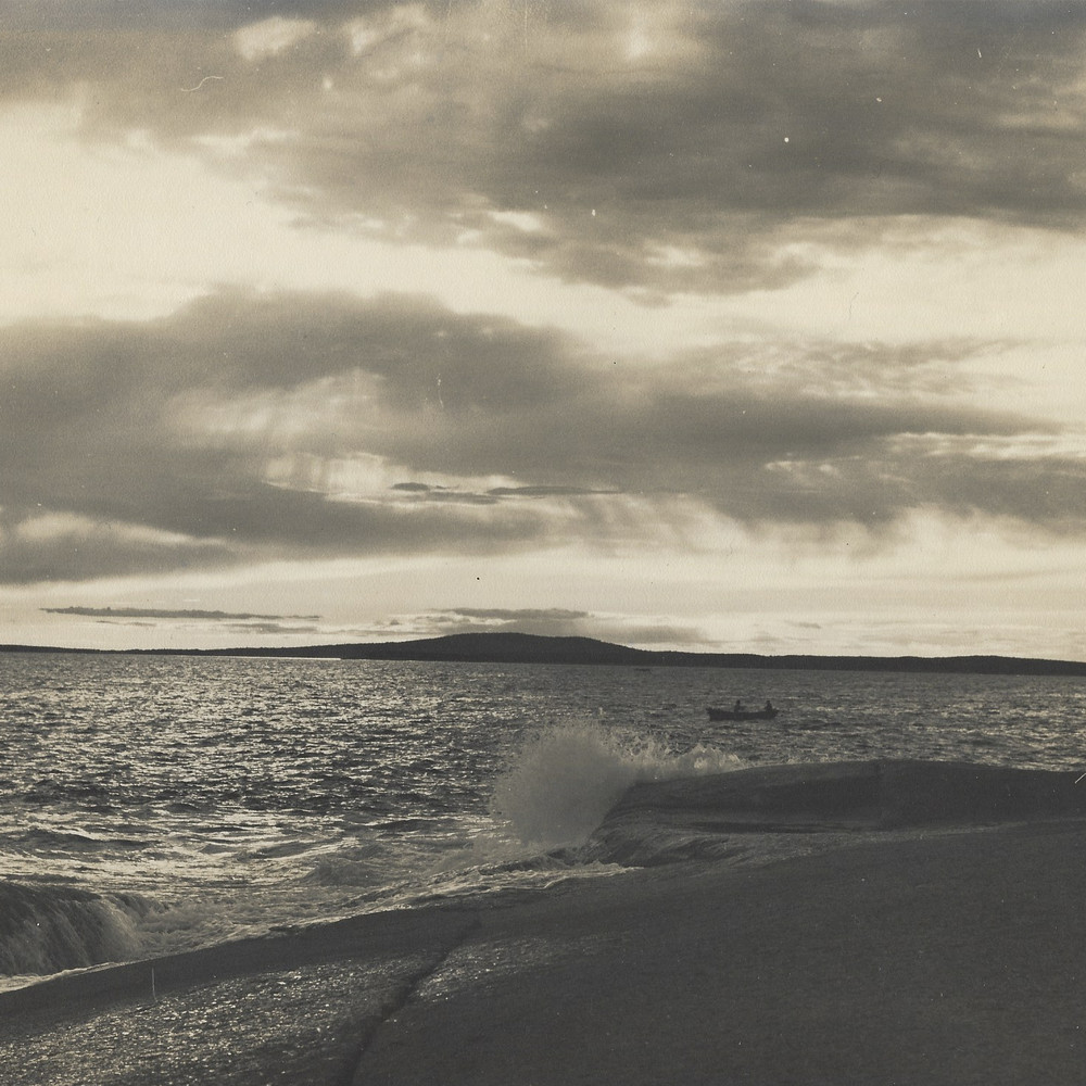 Old Photo Black & White Original Beach 8×10 Mid-Century Modern VTG NEW MCM Art
