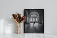 Vertical, Black And White Chair, Digital Download Printing