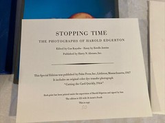 HAROLD EDGERTON Signed STOPPING TIME Limited Edition NUMBERED 50 OF 125 NO PRINT