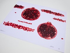 Pomegranates – 17″ x 22″ Fine Art Photography Print – Artistic Food Photography