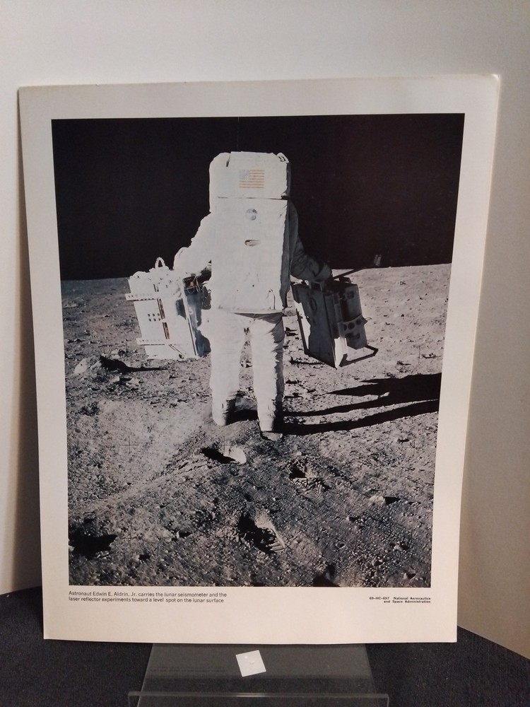 Astronaut Edwin Aldrin Moon Surface NASA Apollo 11 Lunar Photo