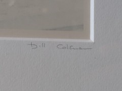 Bill COLEMAN PHOTOGRAPHY 2 framed photos.Signed.