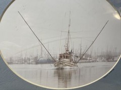 Photograph By Takao Wakida Of Carmel California Shrimp Boat Ship In Harbor