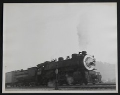 Southern Pacific Engine #3215 SP Locomotive Station Photograph Vtg 50s Railway