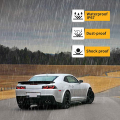 Led Tail Lights Compatible with Camaro Coupe 2014 2015 LT LS SS ZL1 W/Red Turn S