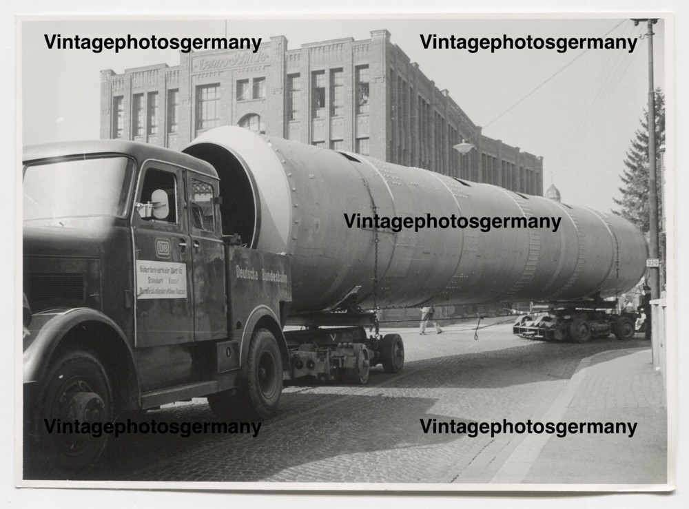 G1908 Photo 1950s Truck Kaelble Heavy Transport Heavy Duty Federal Railroad Railway