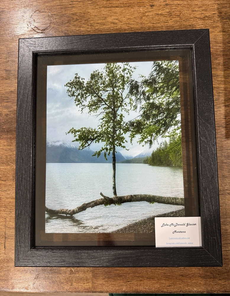Amanda Eunice «Lake McDonald Glacier, Montana» Framed Color Photo