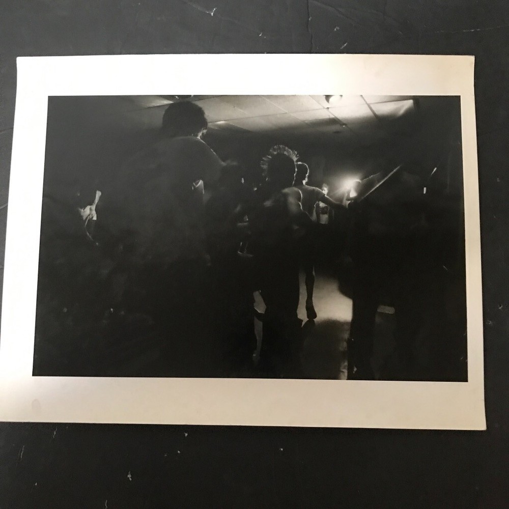 Fine Art Photograph Silver Gelatin Print Janine Gordon B/W Hardcore Mosh Pit 89