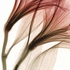 48W»x30H» ALSTROMERIA by STEVEN MEYERS – X-RAY FLORAL FLOWERS SEE THROUGH CANVAS