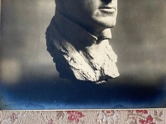 ANTIQUE Photog Bust GIBSON GIRL ARTIST, Charles Dana Gibson by JAMES FRASER