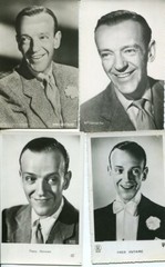 Fred Astaire Lot Of 4 Photographs On Cards 14*9