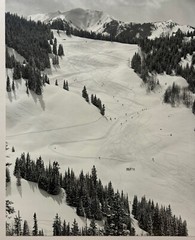 Original FRITZ KAESER ‘Skiing ASPEN, Colorado’ Gelatin Silver PHOTO -Ansel Adams