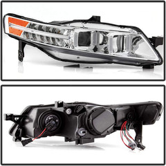 – for 2004-2008 Acura TL W/Led Signal DRL Projector Headlights Headlamps Left+Ri