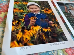 TWO! Dick Brown Photographs Amish children Signed & Numbered, Unframed