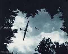 1931 Vintage AVIATION AIRPLANE Glider Clouds Wasserkuppe Photo Gravure Art 11×14